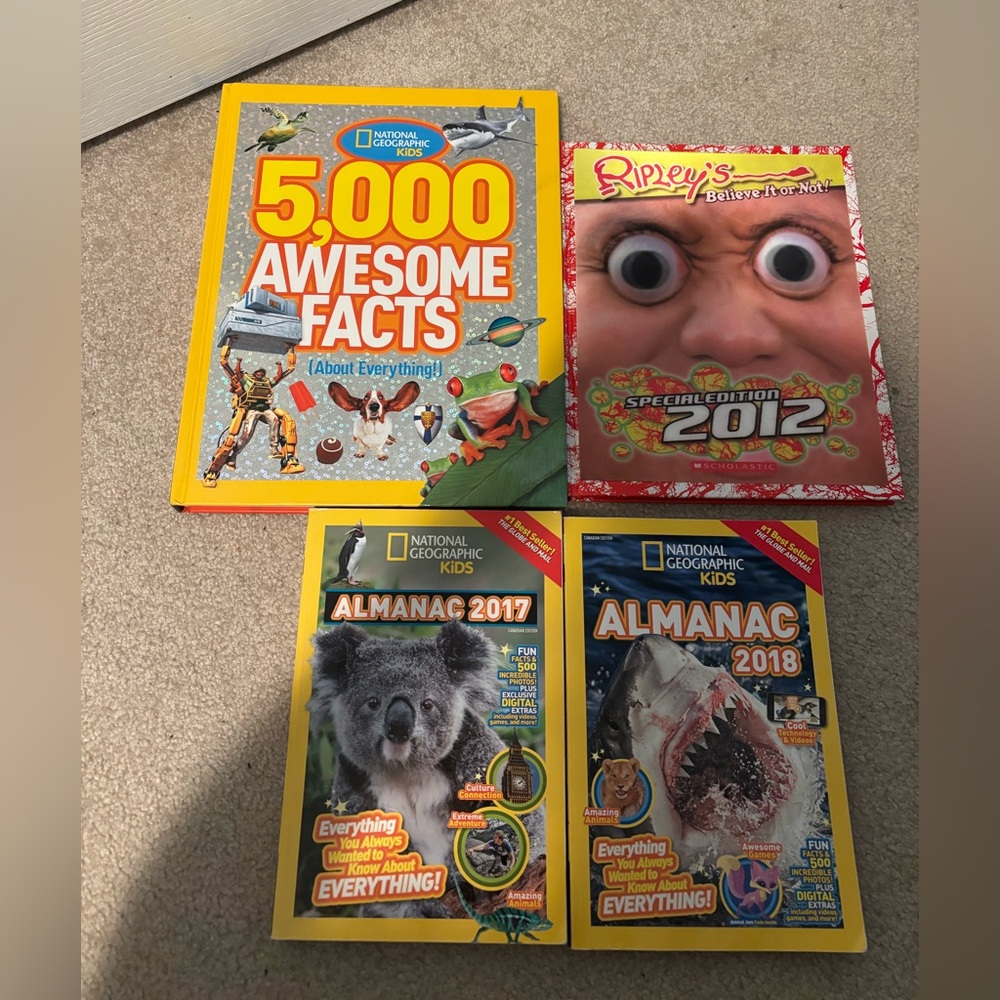 National Geographic and Ripley’s Believe it or not books